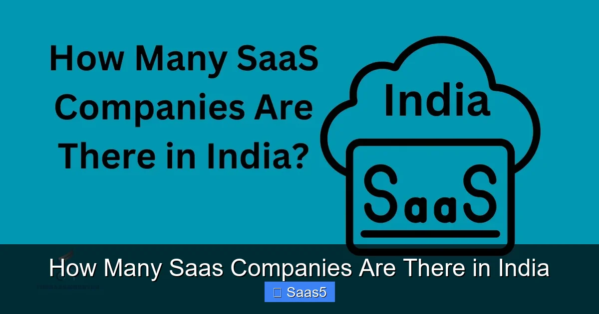 How Many Saas Companies Are There in India