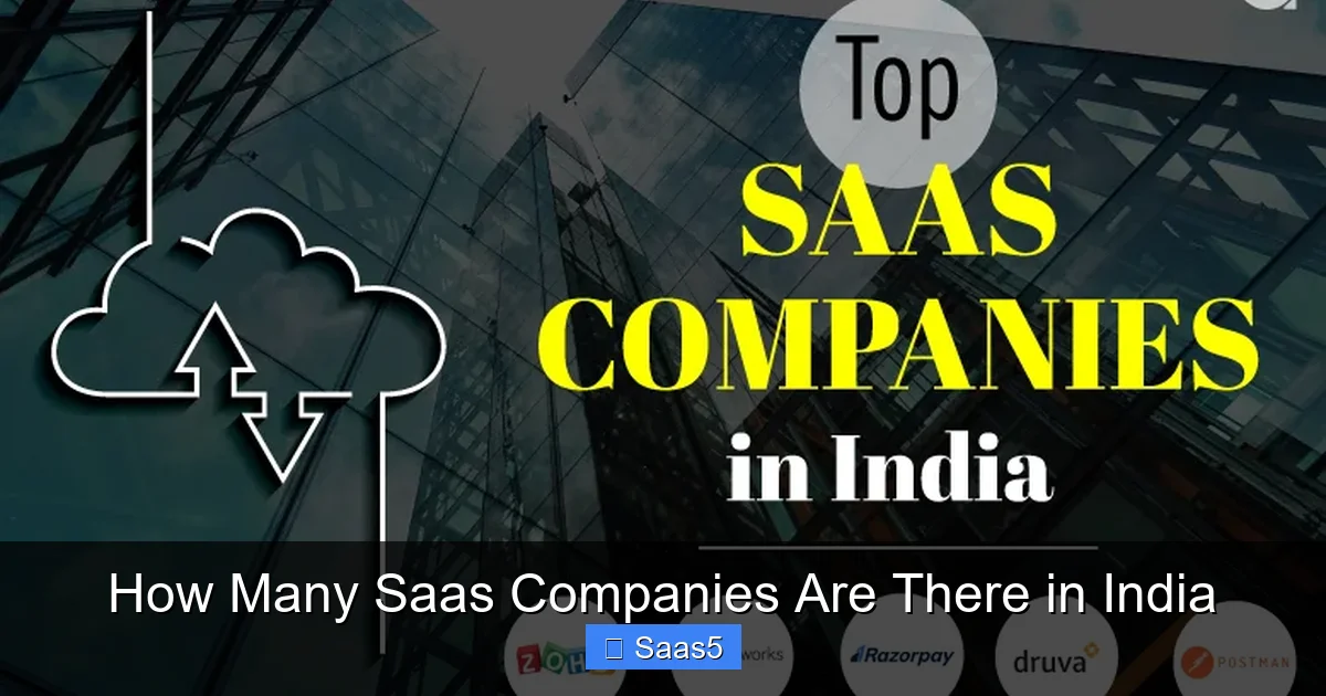 How Many Saas Companies Are There in India