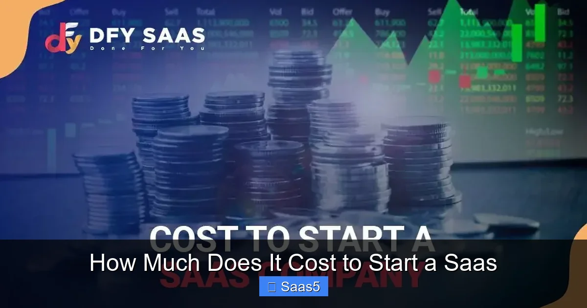 How Much Does It Cost to Start a Saas