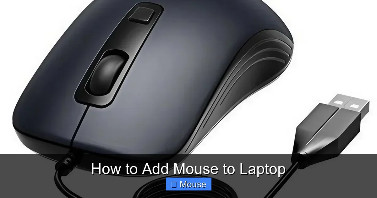 How to Add Mouse to Laptop