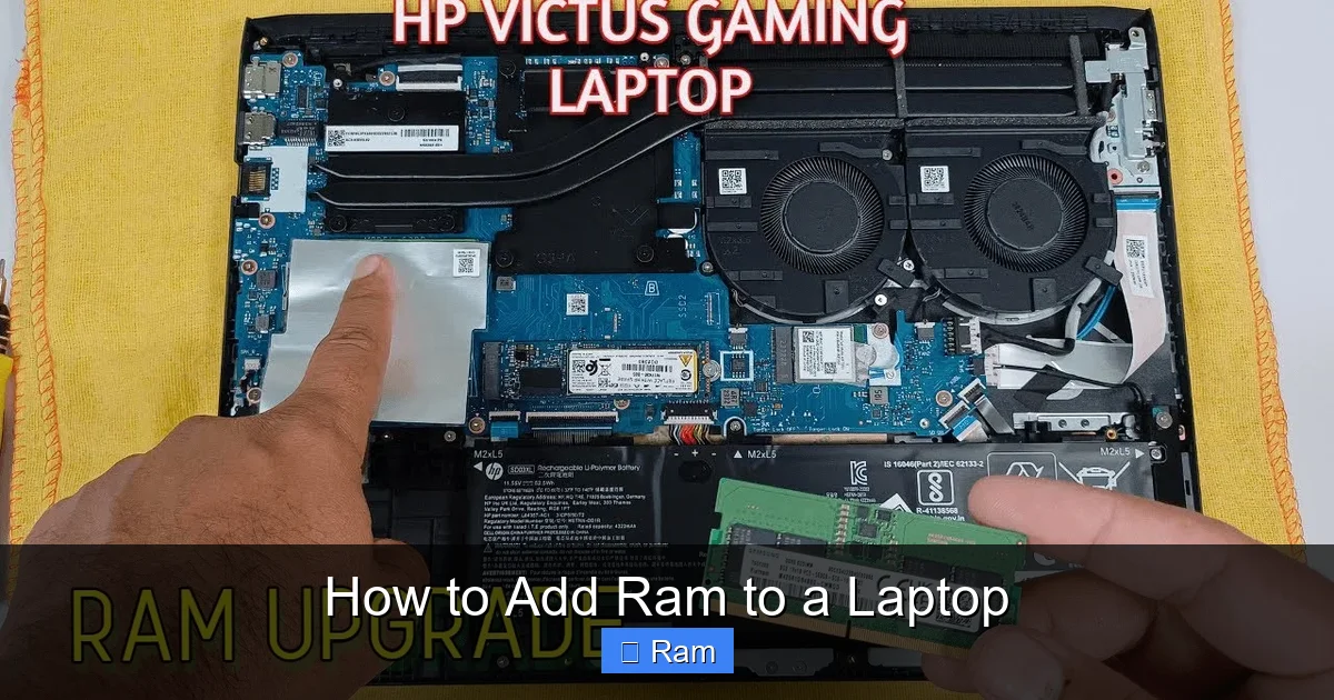 How to Add Ram to a Laptop