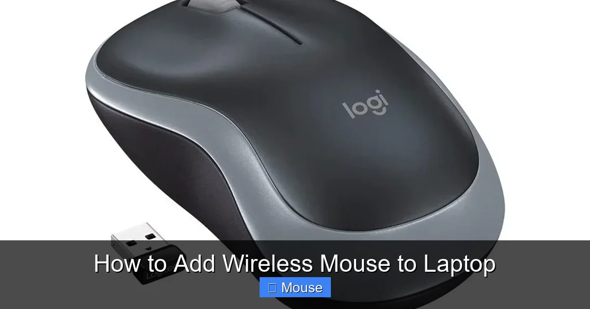 How to Add Wireless Mouse to Laptop