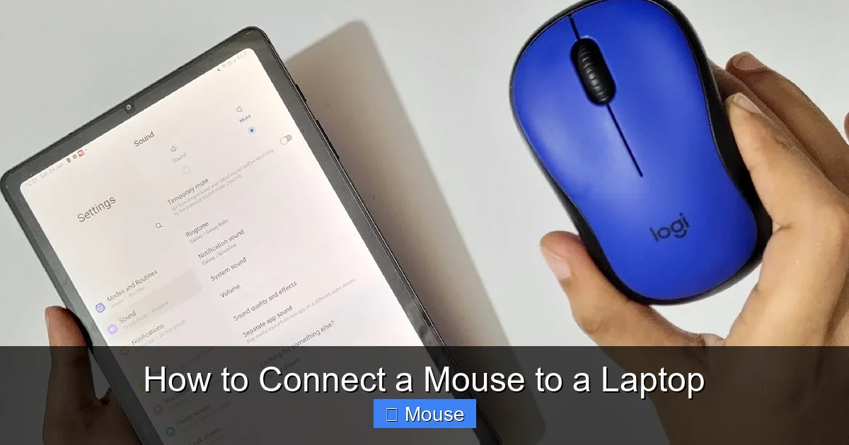 How to Connect a Mouse to a Laptop