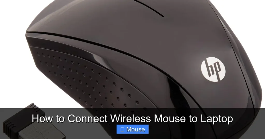 How to Connect Wireless Mouse to Laptop
