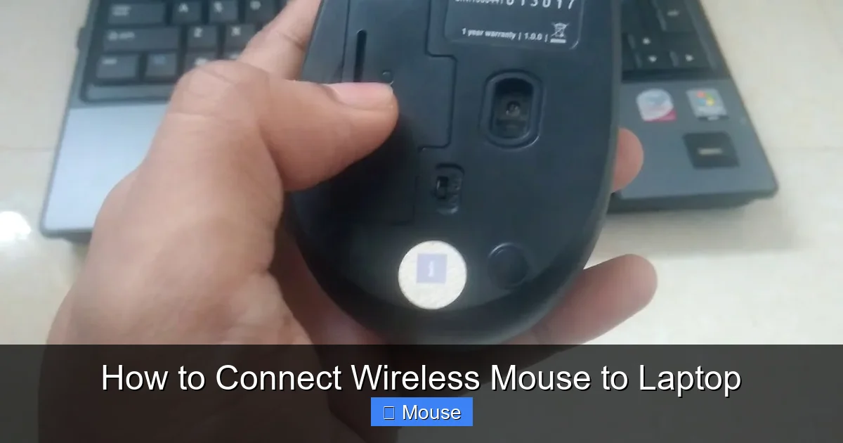How to Connect Wireless Mouse to Laptop