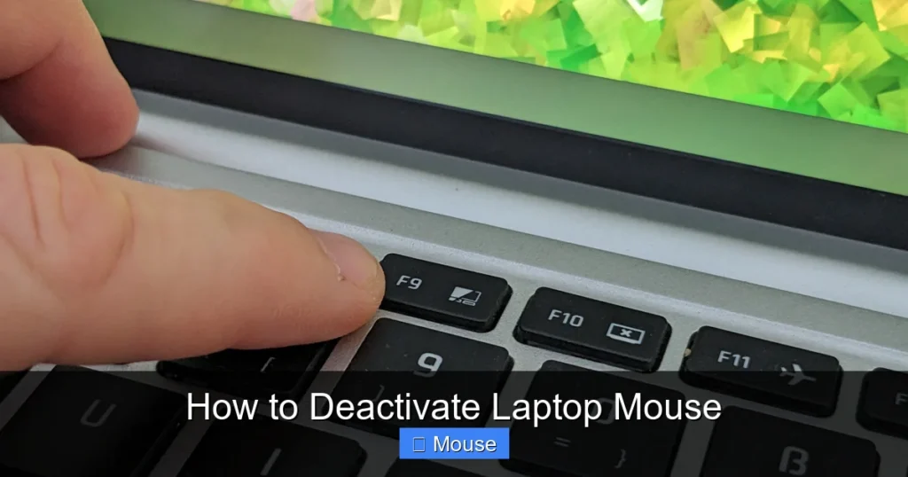 How to Deactivate Laptop Mouse