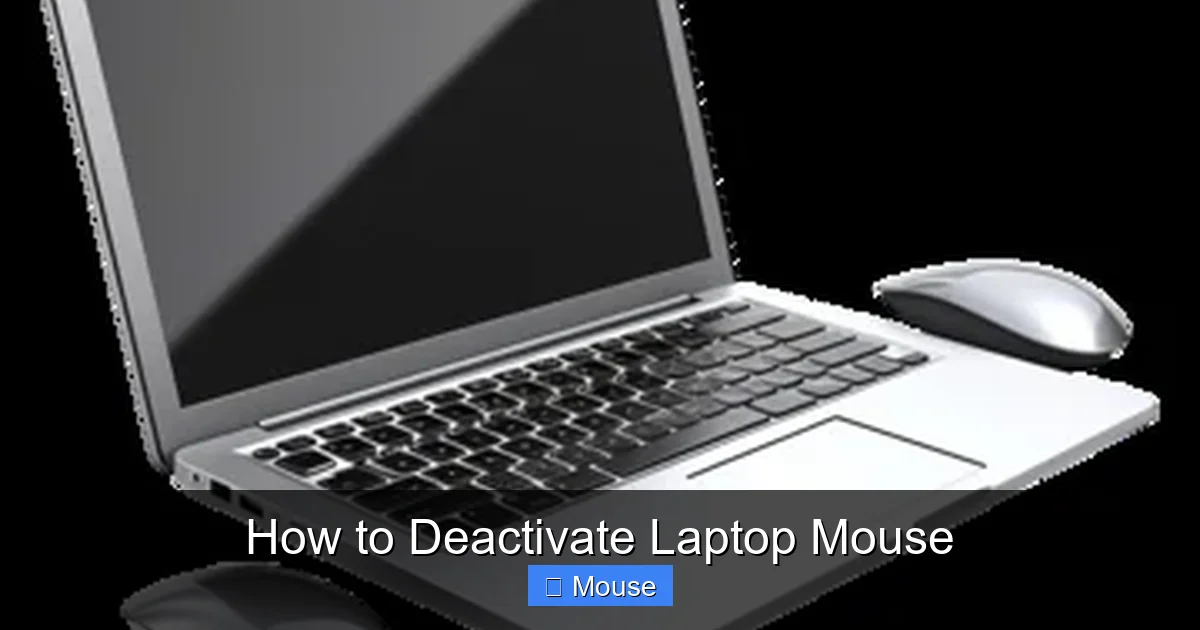 How to Deactivate Laptop Mouse