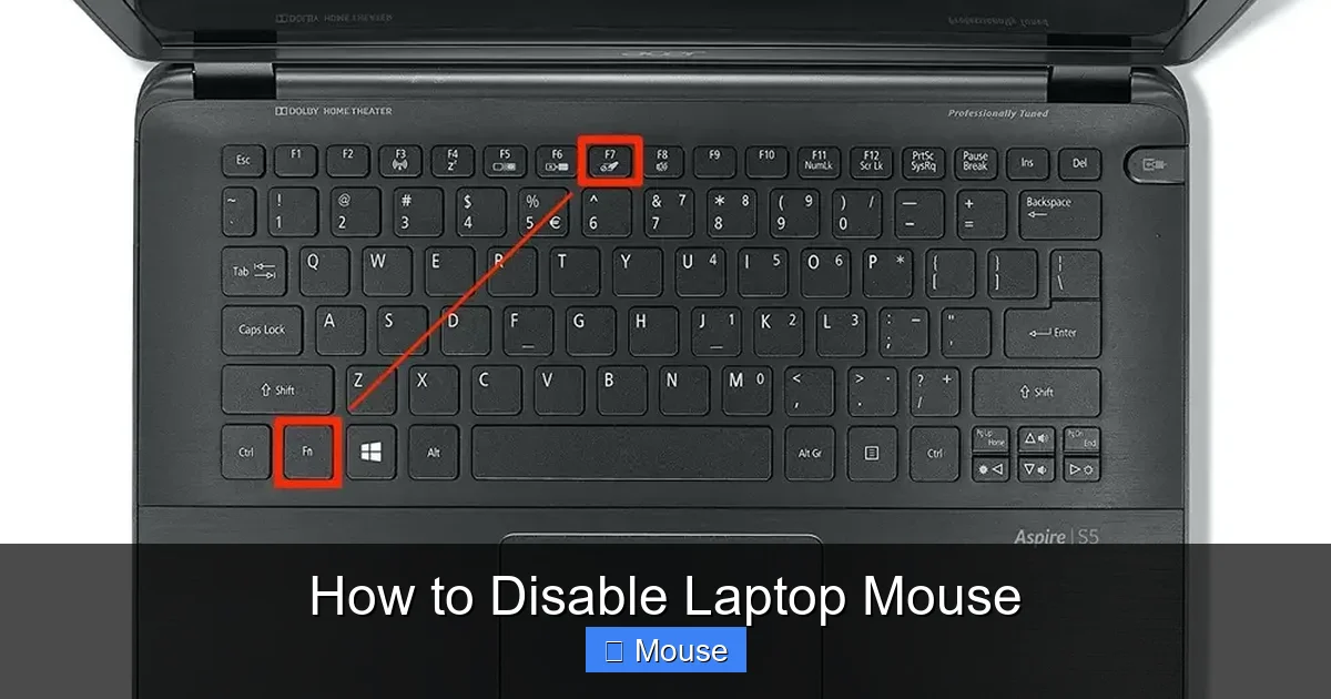 How to Disable Laptop Mouse