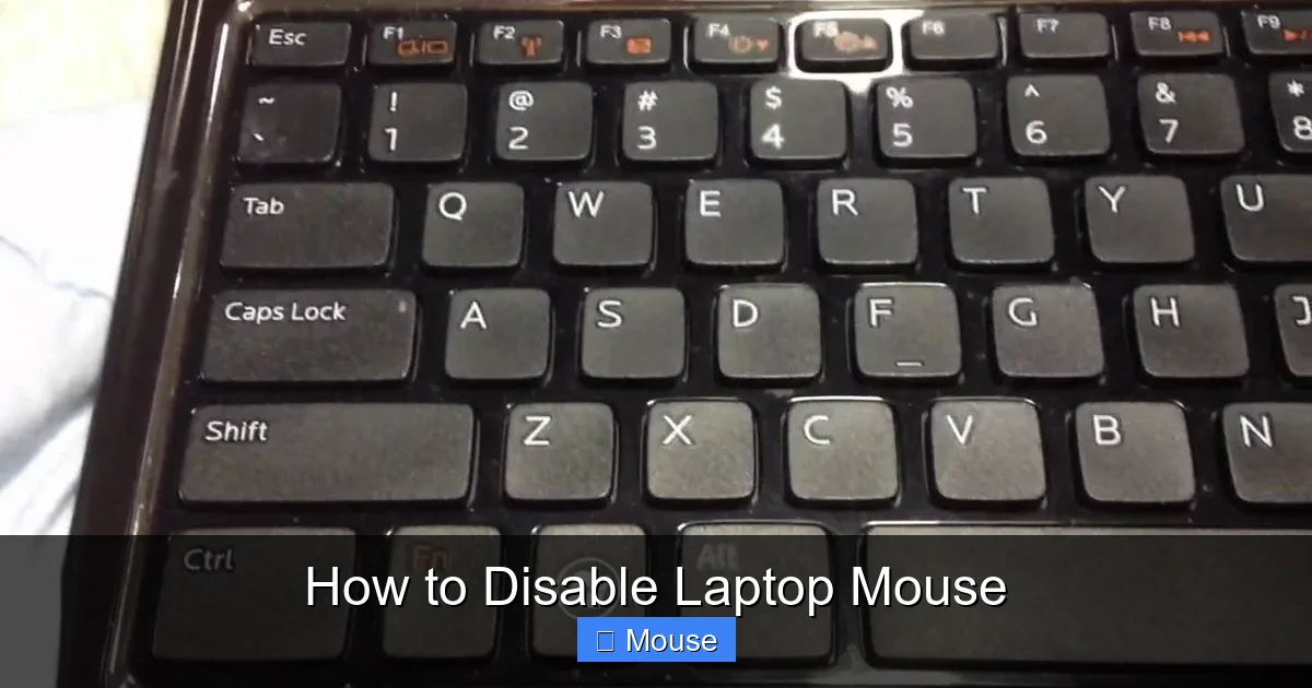 How to Disable Laptop Mouse