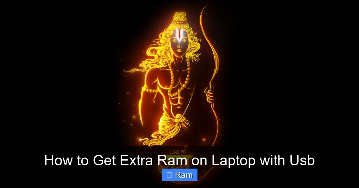 How to Get Extra Ram on Laptop with Usb