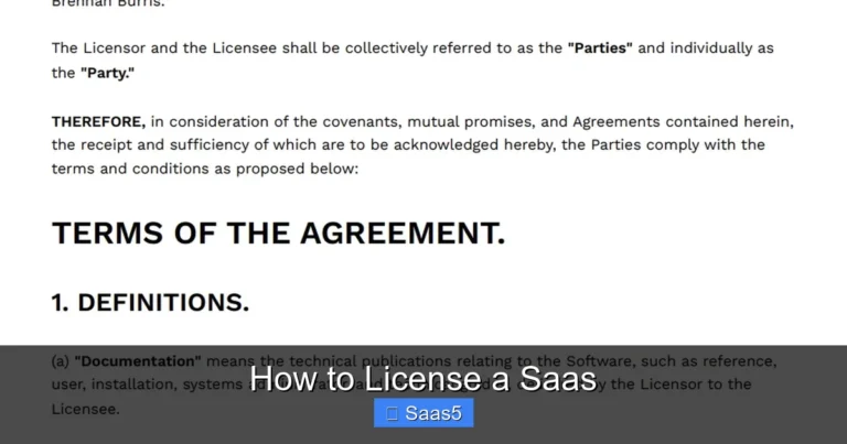 How to License a Saas