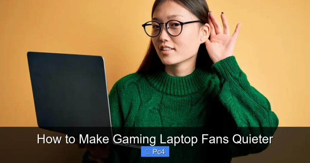 How to Make Gaming Laptop Fans Quieter