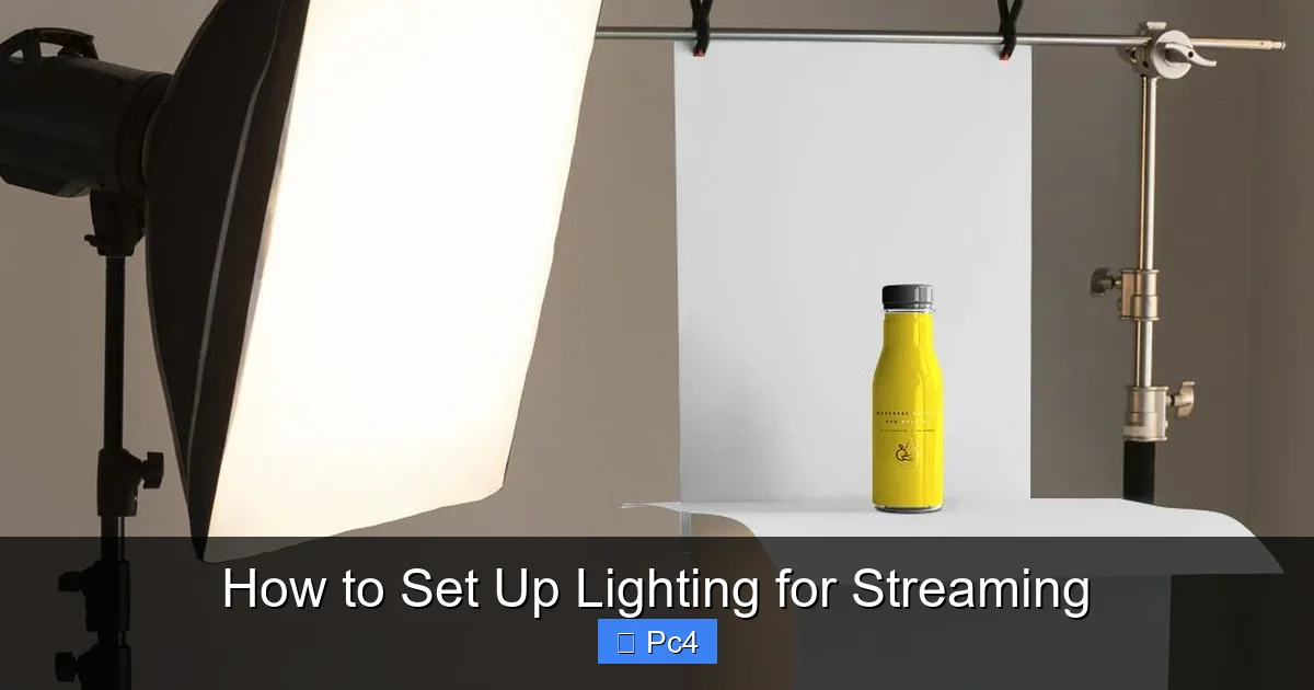 How to Set Up Lighting for Streaming