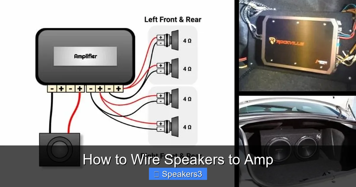 How to Wire Speakers to Amp