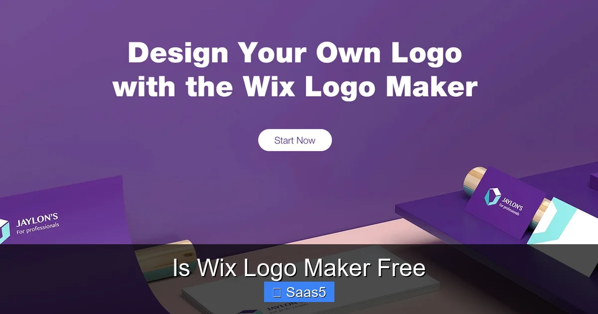 Is Wix Logo Maker Free