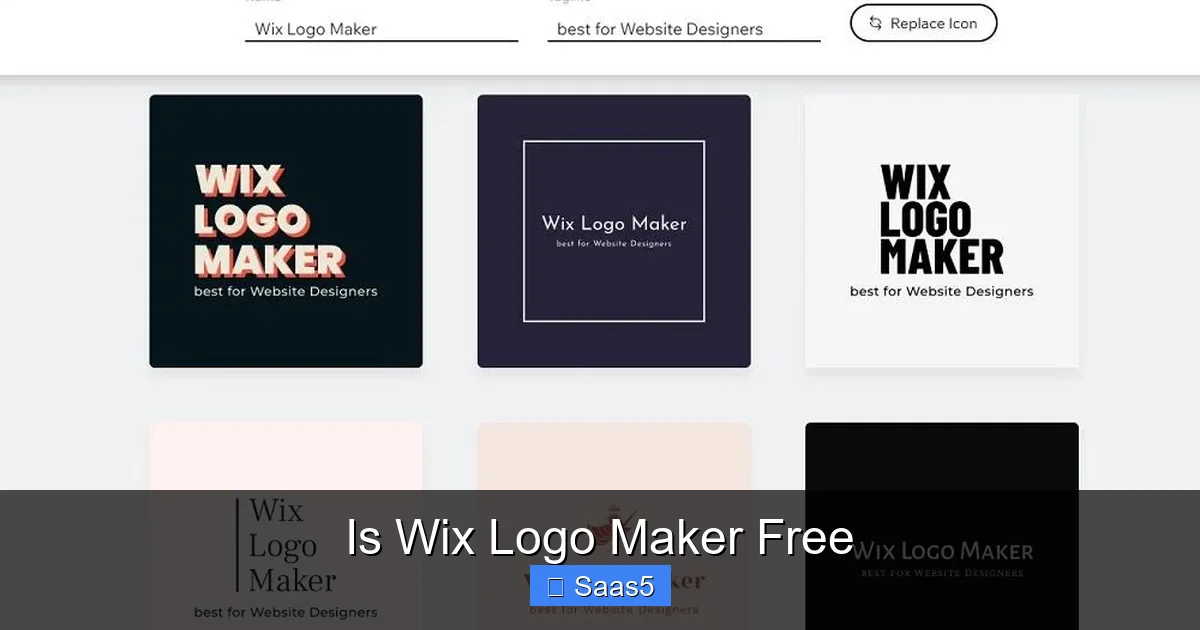 Is Wix Logo Maker Free
