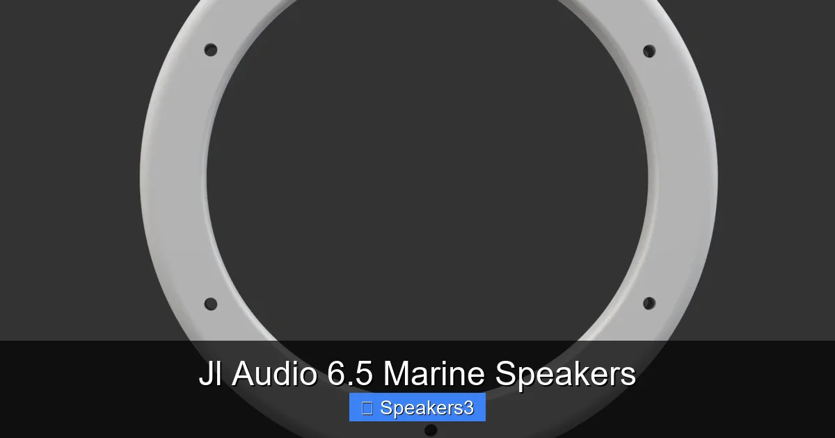 Jl Audio 6.5 Marine Speakers