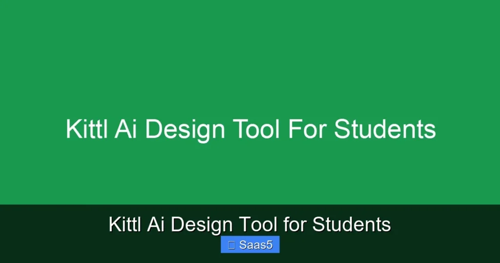 Kittl Ai Design Tool for Students