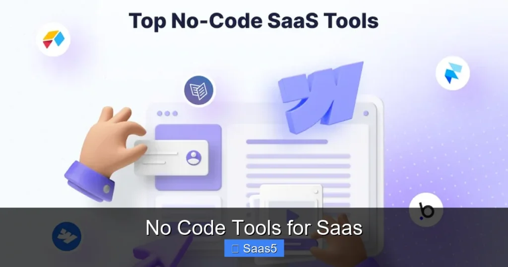 No Code Tools for Saas