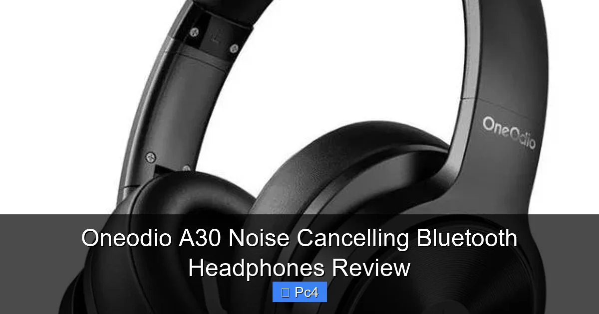 Oneodio A30 Noise Cancelling Bluetooth Headphones Review