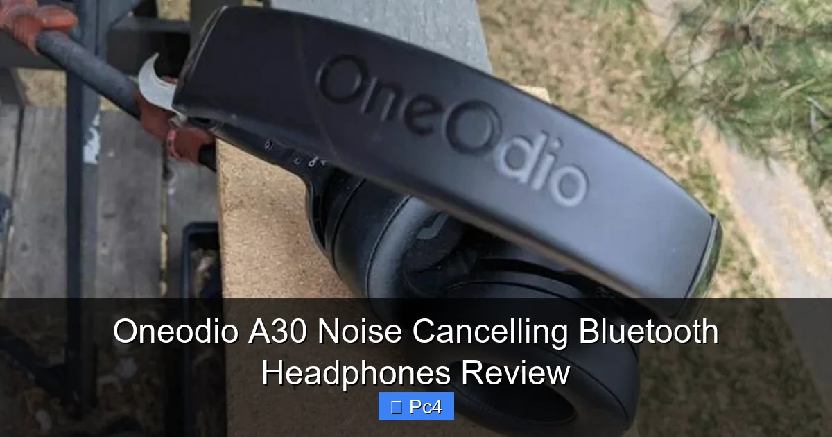 Oneodio A30 Noise Cancelling Bluetooth Headphones Review
