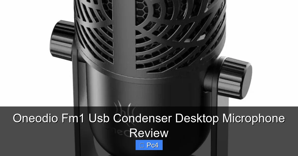 Oneodio Fm1 Usb Condenser Desktop Microphone Review