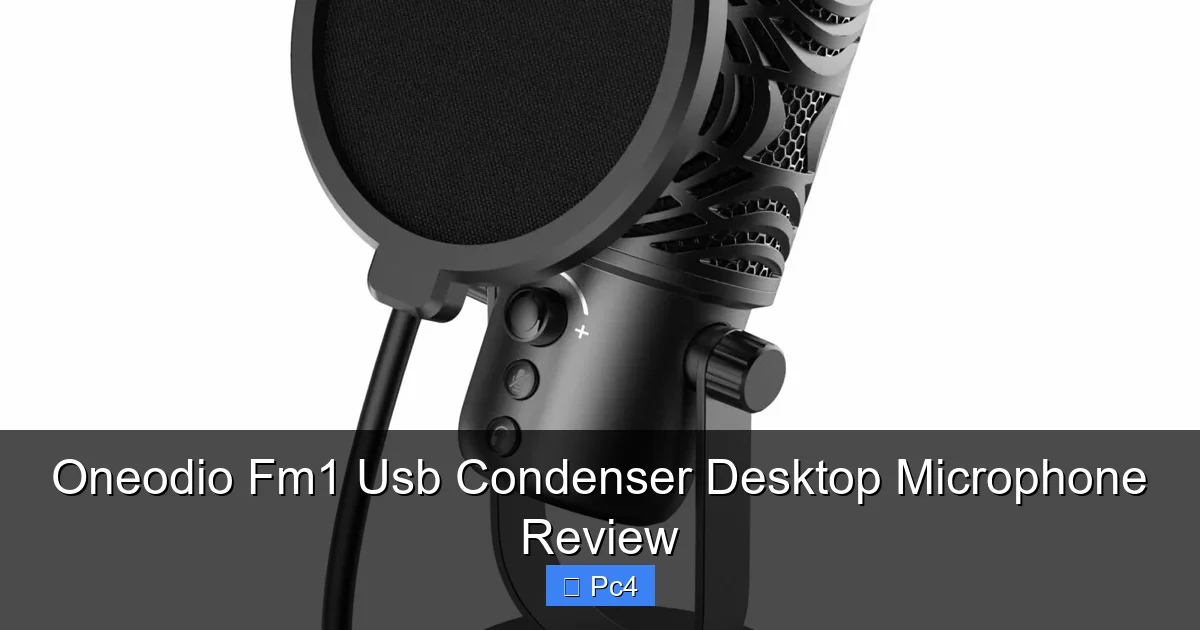 Oneodio Fm1 Usb Condenser Desktop Microphone Review