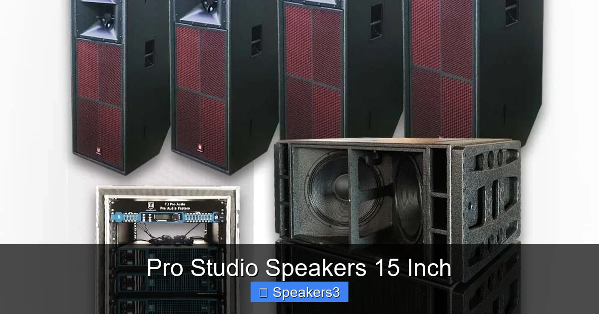 Pro Studio Speakers 15 Inch