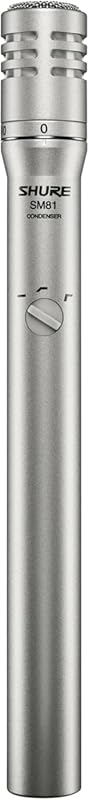 Shure SM81-LC Cardioid Condenser Microphone for Guitar, Piano, Cymbals
