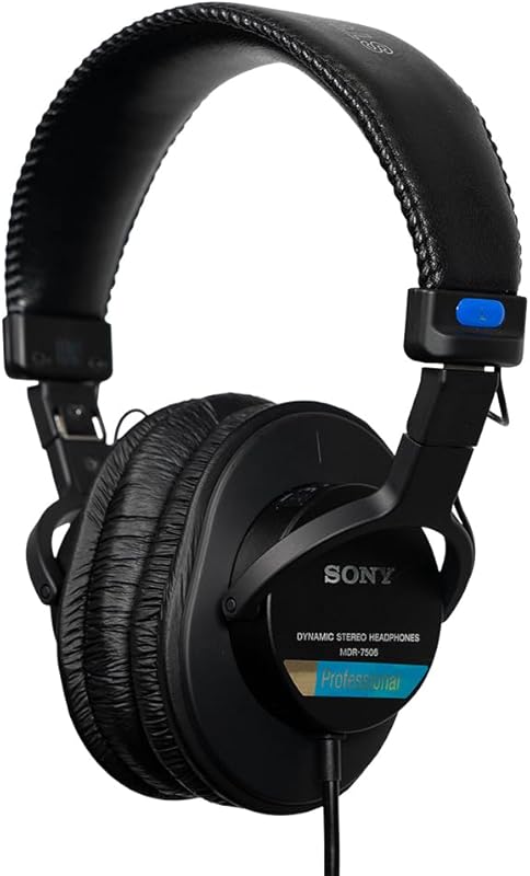 Sony MDR7506 Professional Large Diaphragm Closed-Back Headphones for S