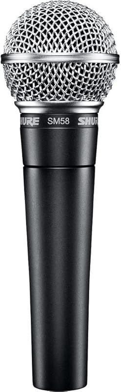 Shure SM58 Cardioid Dynamic Vocal Microphone: Professional XLR Mic for