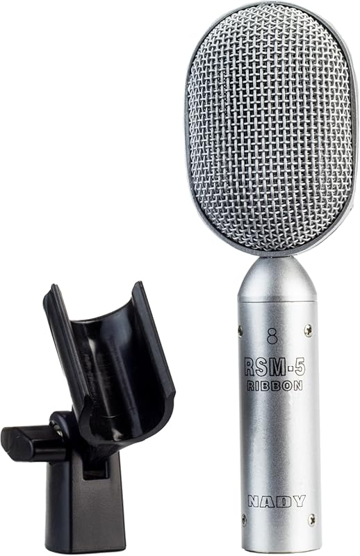 Nady RSM-5 Ribbon Microphone - Compact Design for Close Miking, Includ
