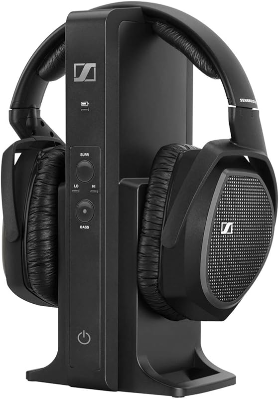 Sennheiser RS 175 RF Wireless TV Headphones: Bass Boost, Surround Soun