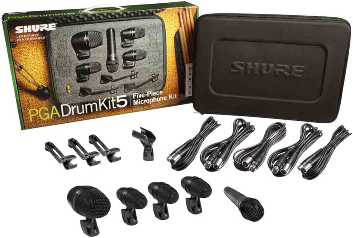 Shure PG ALTA 5-Piece Drum Microphone Kit for Drummers Includes Mics, 
