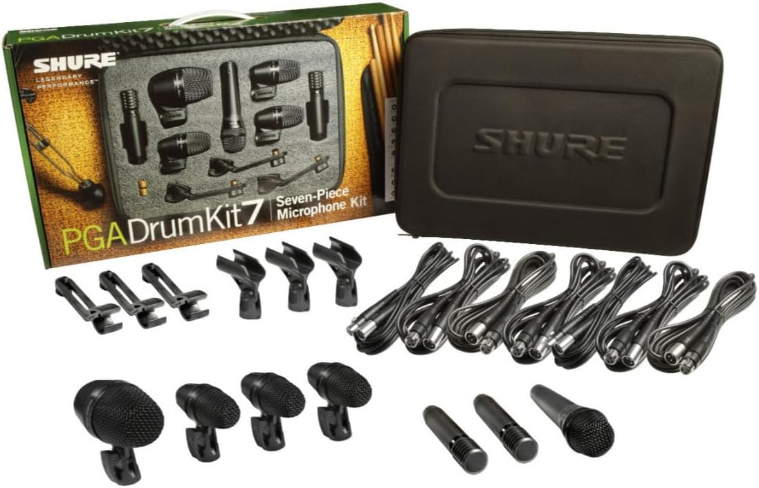 Shure PG ALTA 7-Piece Drum Microphone Kit with Mics, Mounts, and Cable