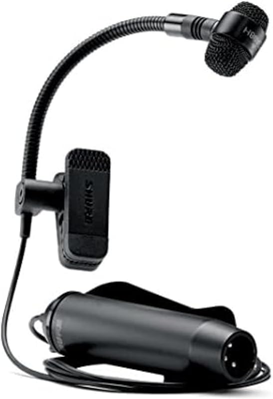 Shure PGA98H Cardioid Condenser Gooseneck Instrument Microphone with 1