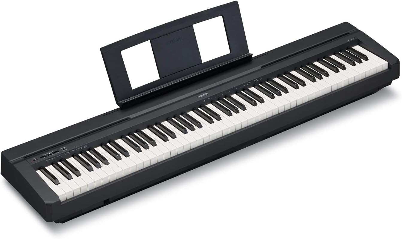 Yamaha 88-Key Weighted Digital Piano with Music Rest, Sustain Pedal, B
