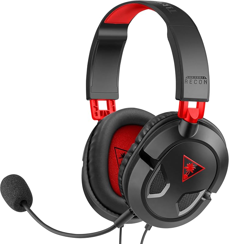 Turtle Beach Recon 50 Wired Gaming Headset: Removable Mic, 40mm Speake