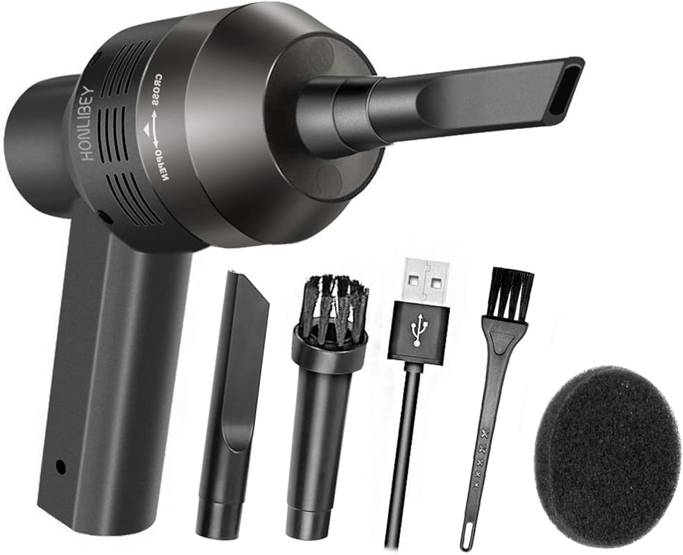 Portable Cordless Mini Computer Vacuum Cleaner Kit for Laptop, Keyboar