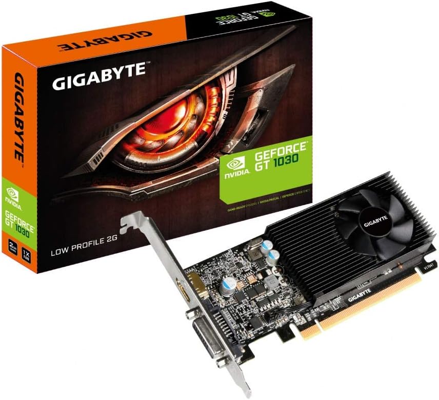 GIGABYTE GeForce GT 1030 Low Profile 2GB DDR4 Graphics Card for Deskto
