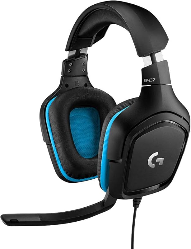 Logitech G432 Wired Gaming Headset: 7.1 Audio, DTS Headphone:X 2.0, Fl