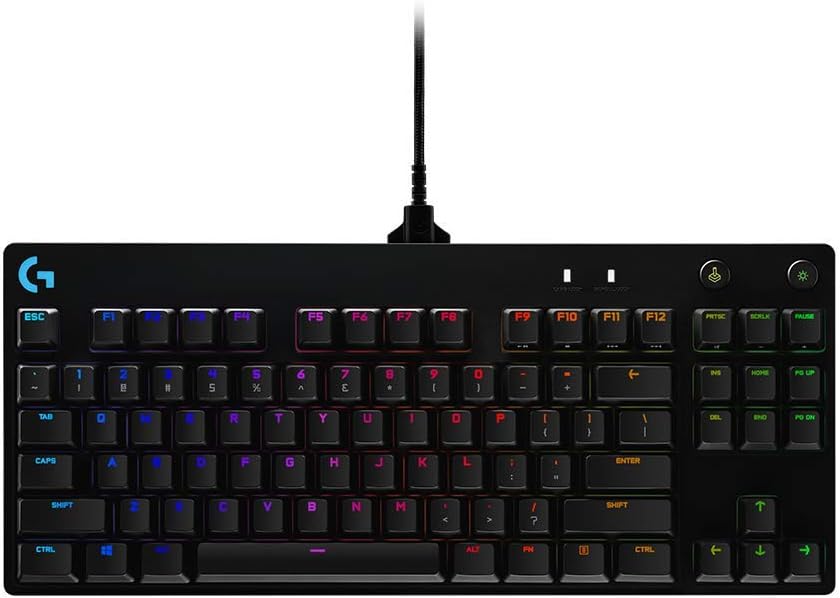 Logitech G PRO Tenkeyless Mechanical Gaming Keyboard: Ultra Portable,