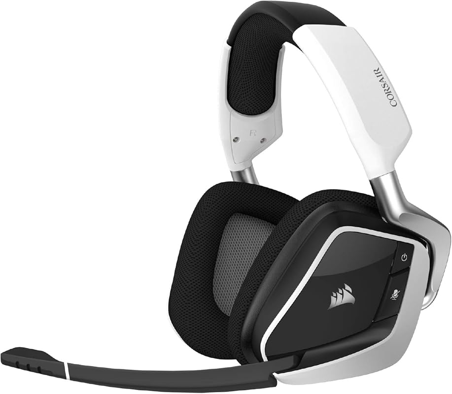 Corsair Void RGB Elite Wireless Gaming Headset White: 7.1 Surround Sou