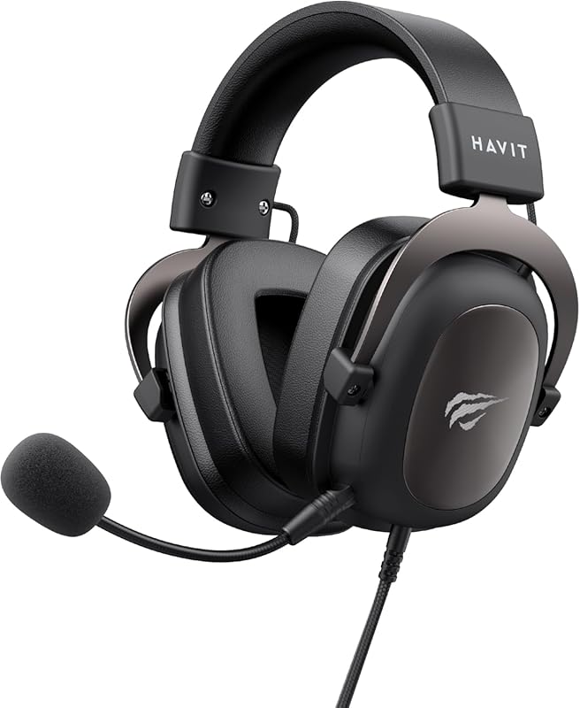 havit H2002d Gaming Headset for PS4, PC, PS5 with 53mm Drivers, Surrou
