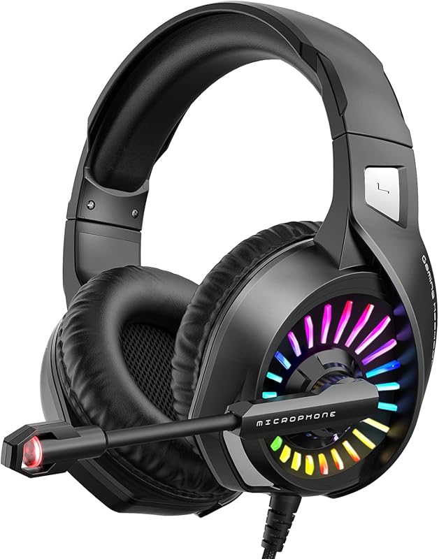 ZIUMIER Gaming Headset with Noise Canceling Microphone, 7.1 Stereo Sur