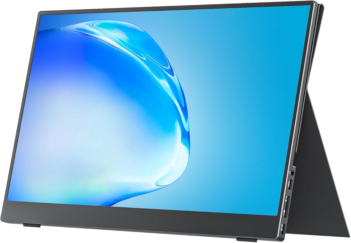cocopar 15.6-inch 1080P Portable Monitor with 85% sRGB, USB-C/HDMI, Bu