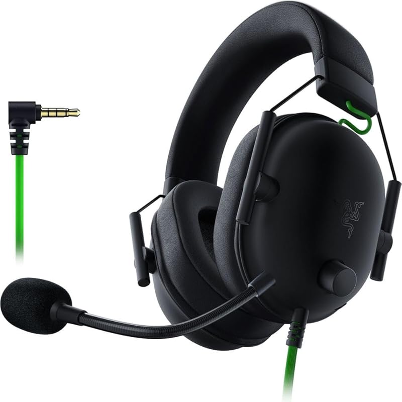 Razer BlackShark V2 X Gaming Headset with 50mm Drivers and Cardioid Mi
