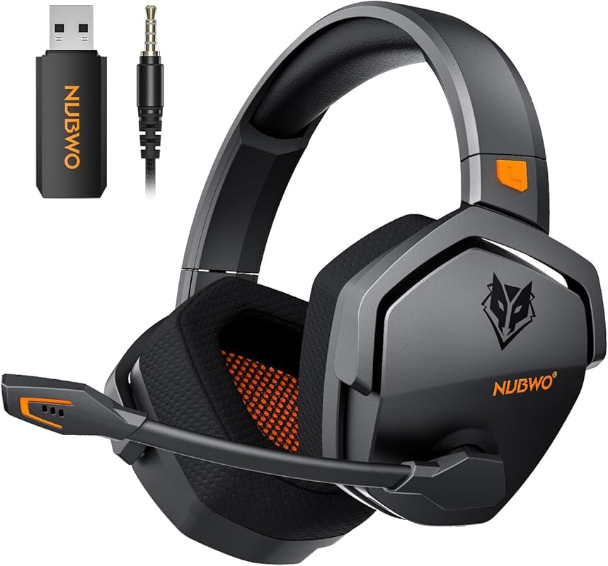 NUBWO Wireless Gaming Headset: 100-hour battery, 23ms latency, triple 
