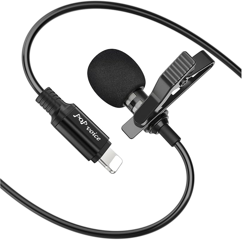PoP voice Lavalier Omnidirectional Microphone for iPhone iPad iPod Con