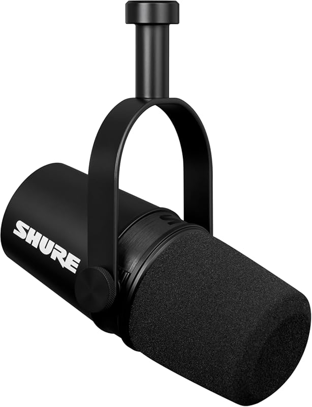 Shure MV7X XLR Dynamic Microphone with Voice-Isolating Cardioid Patter